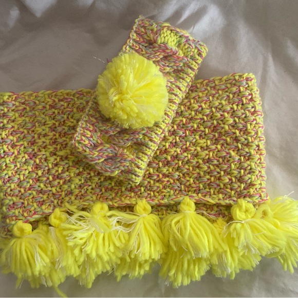 Toby Other - Gifted.  Not for sale Toby Match Set Pom Headband Tassel Infinity Scarf 4-14